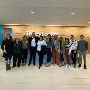 My strategic planning class visiting Tracy Locke.